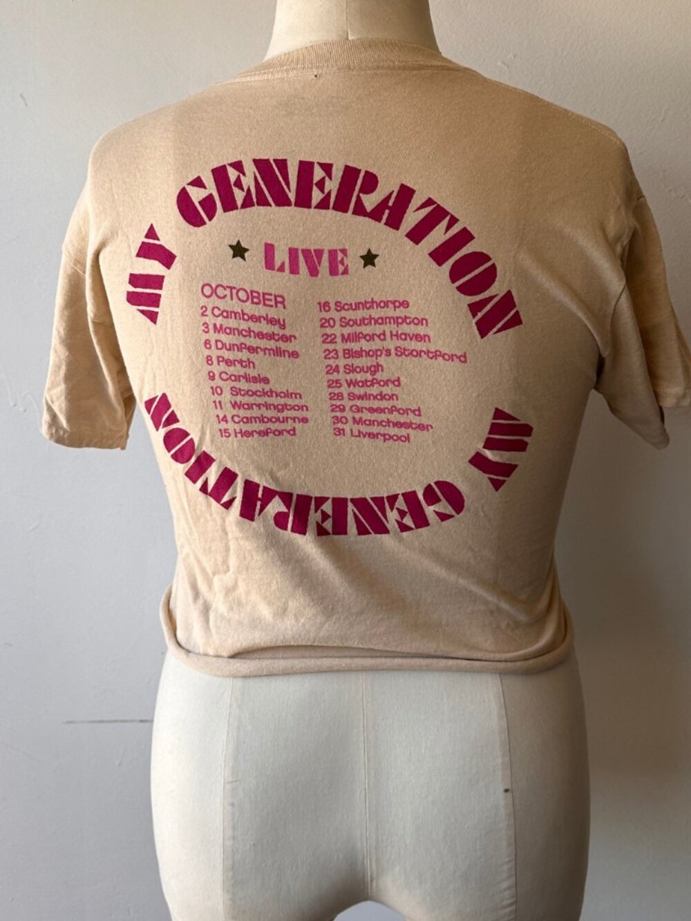 Women's The Who 1965 Tour Flea Market Crop Tee - Picture 2 of 4